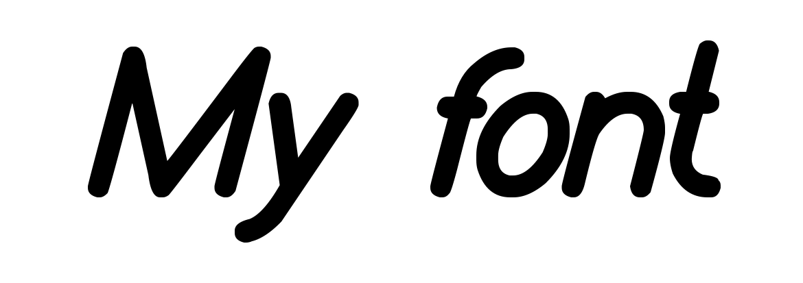 My font